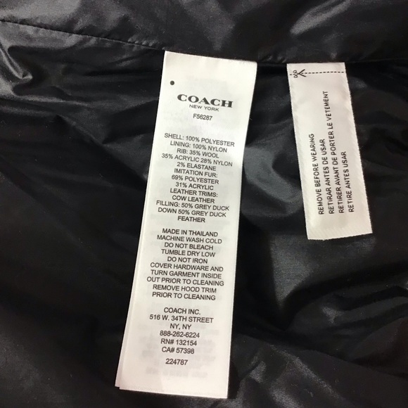 Coach Riley Plaid Puffer Hooded Vest Small . New without tag. - Picture 13 of 13